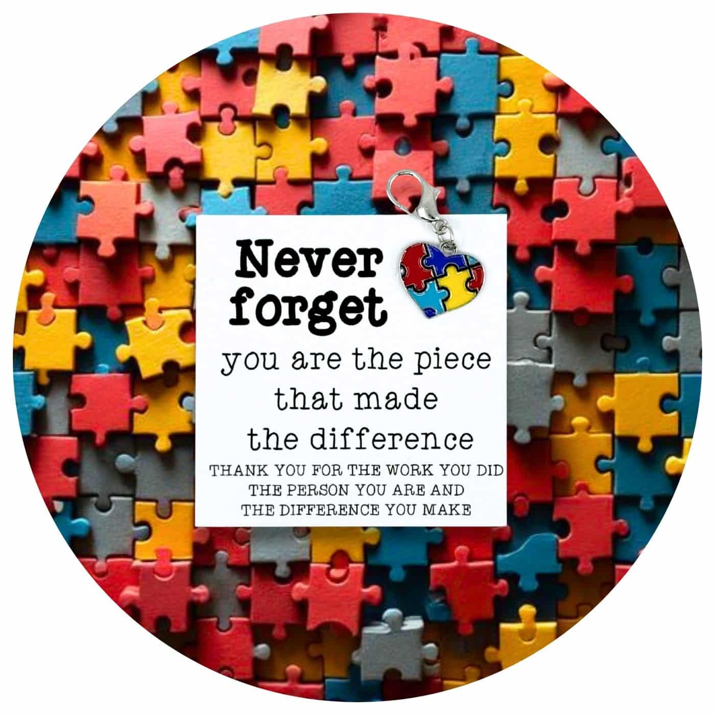 Pocket Hug never forget puzzelstukjes Pocket Hug puzzel hart