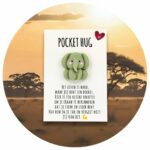 Pocket Hug olifant bikkel Nederlandse tekst