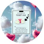 Pocket Hug 2 spookjes roze ballonnen