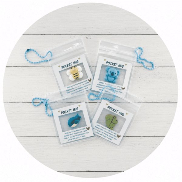 Pocket Hug sleutelhanger diertjes