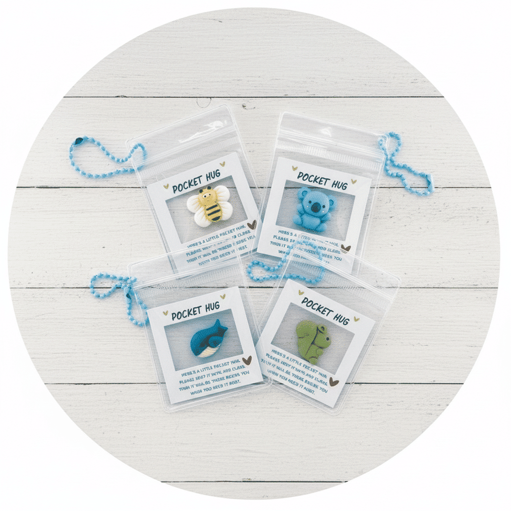 Pocket Hug sleutelhanger diertjes