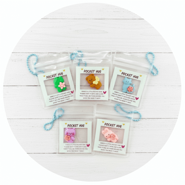 pocket hug schattige diertjes