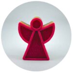 kaars regenboogengel rood