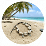 Veterarmband | Met schelpen - Afbeelding 2